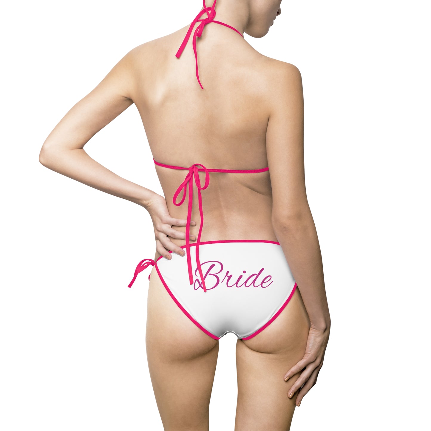 Bridal Bikini Swimsuit for Beach Parties and Bachelorette Celebrations