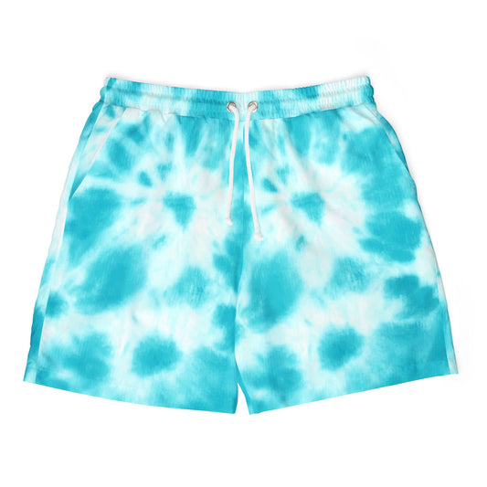 Beachy Tie-Dye Swim Shorts for Men and Women, Unisex Summer Shorts, Pool Party Attire, Vacation Essentials, Holiday Swimwear